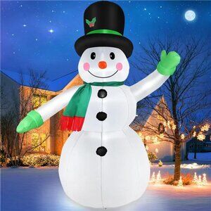 7 FT Christmas Inflatables Snowman Outdoor Yard Decorations, Christmas Blow up